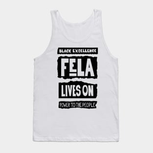 Fela Kuti Tribute Illustration: Black Excellence Lives On Tank Top